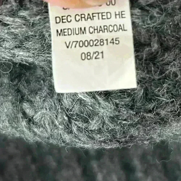 Old Navy Women's Turtleneck Sweater Small Gray Ribbed Wool Blend‎ Minimalist - Picture 8 of 8